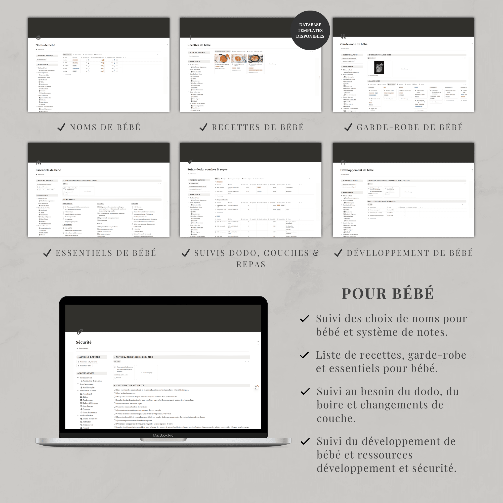 Template Notion — Planificateur de grossesse – Image 9