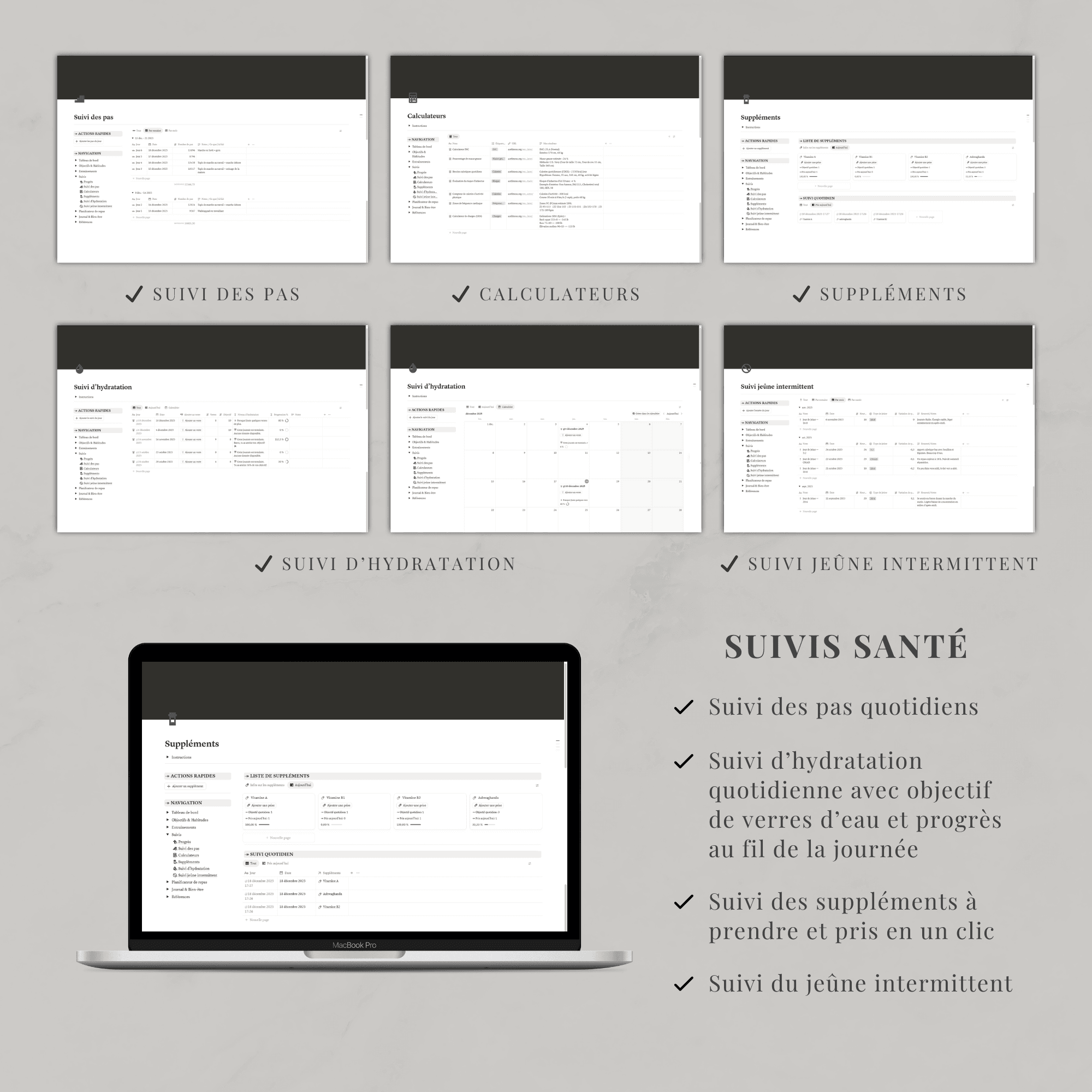 Template Notion — Planificateur Fitness – Image 9