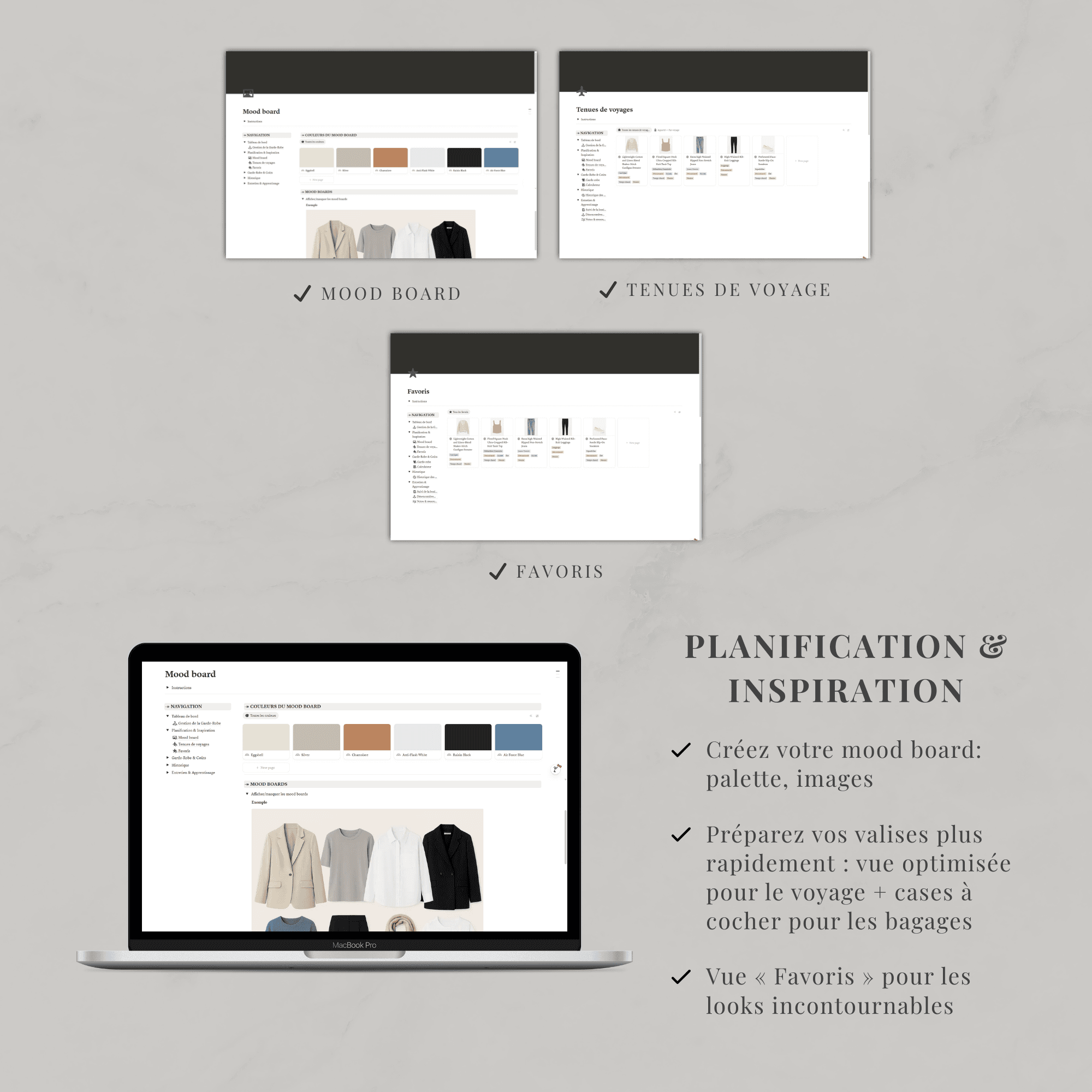 Template Notion — Gestion de la Garde-robe – Image 4