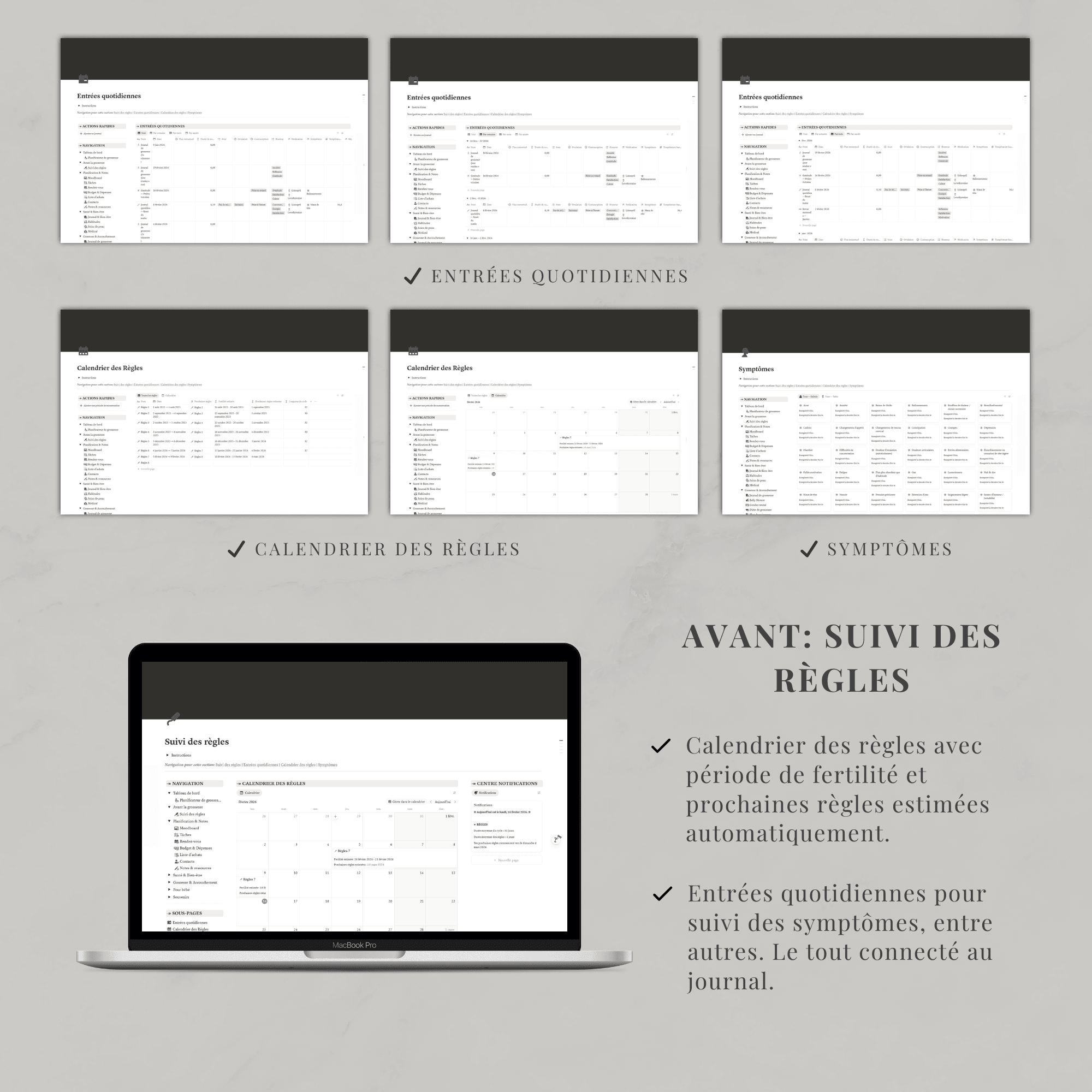 Template Notion — Planificateur de grossesse – Image 5