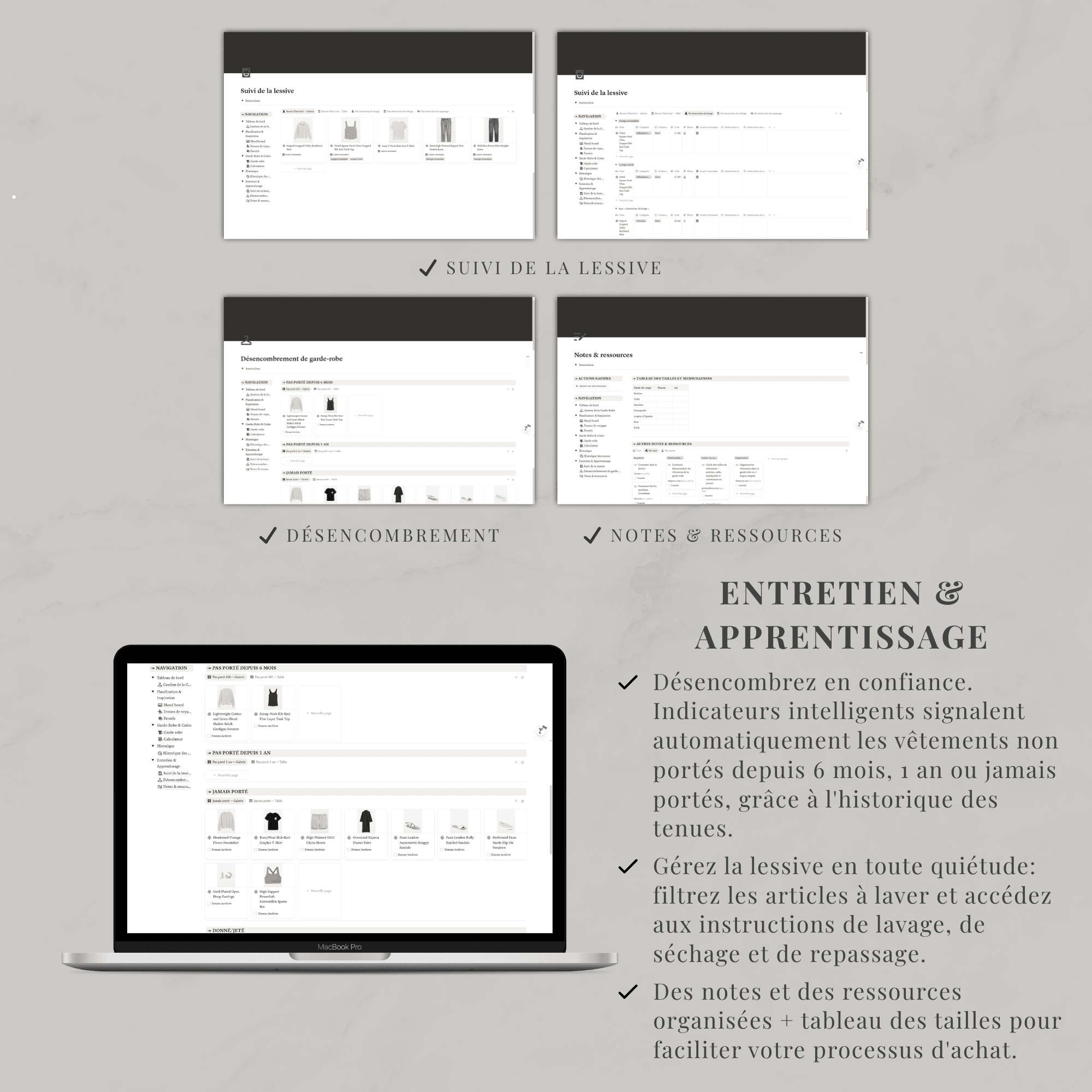 Template Notion — Gestion de la Garde-robe – Image 7