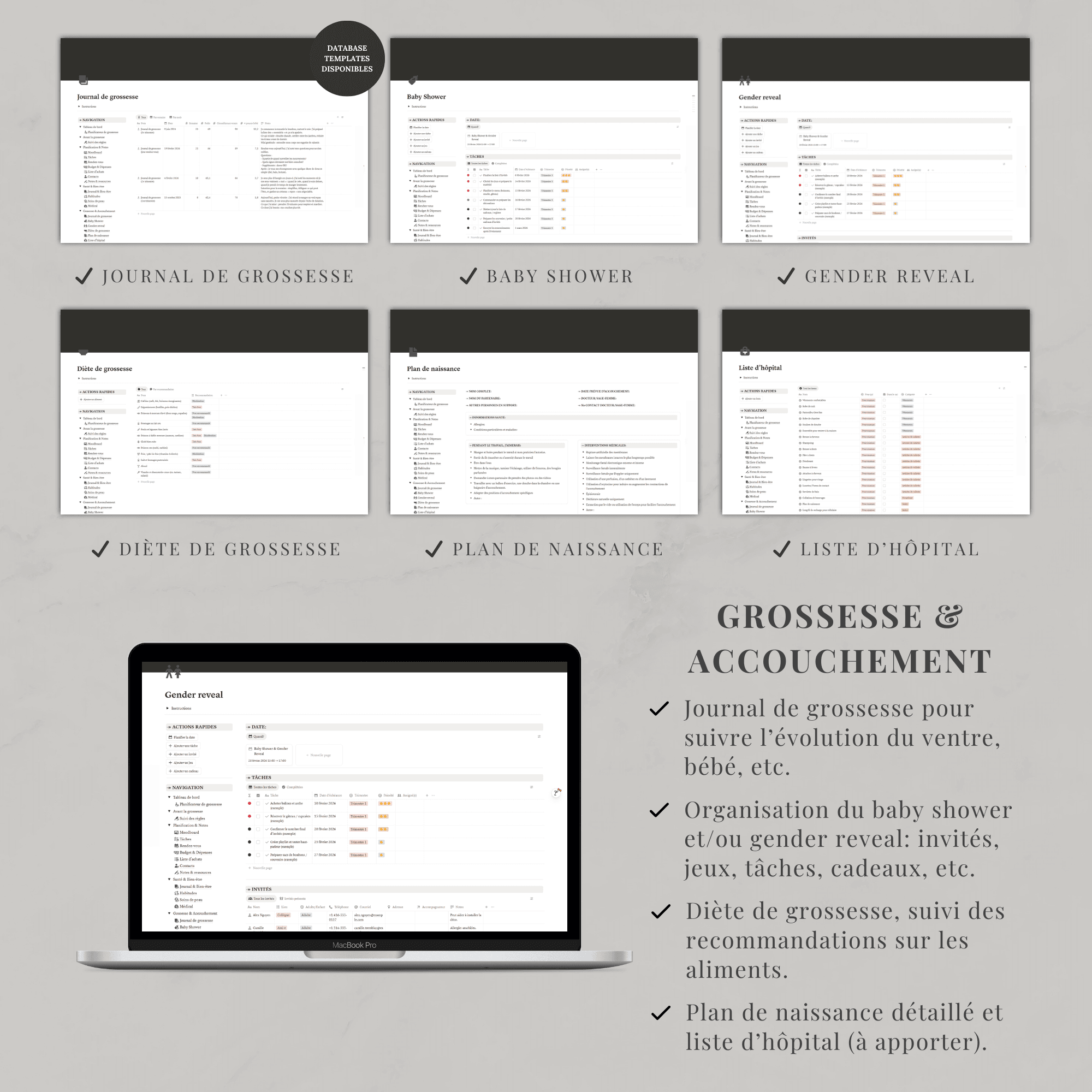 Template Notion — Planificateur de grossesse – Image 8