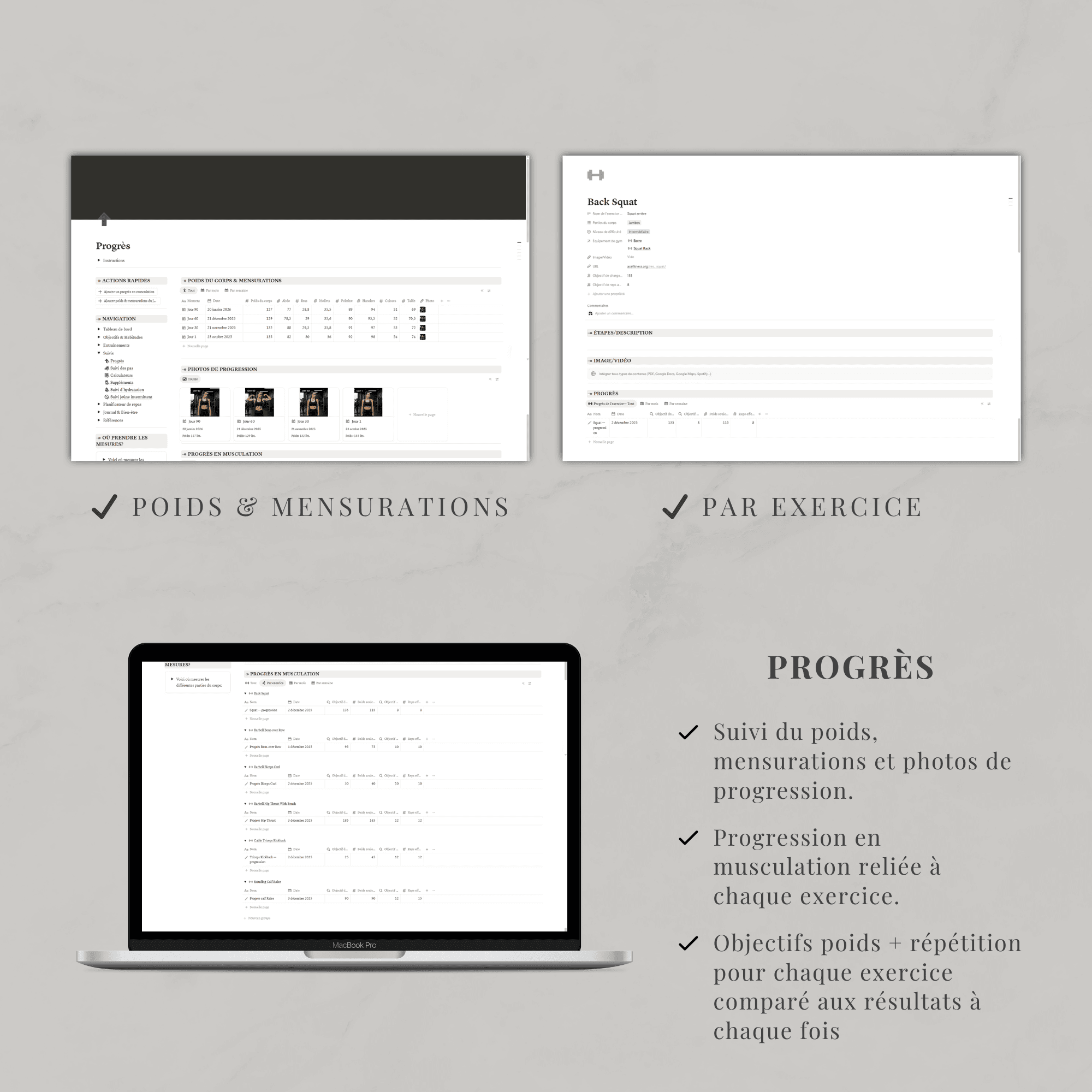 Template Notion — Planificateur Fitness – Image 8