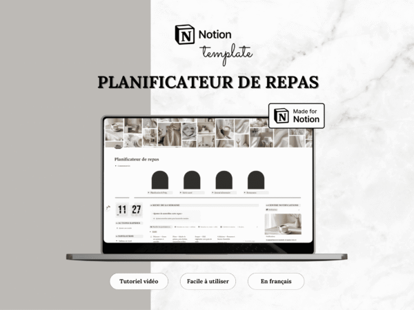 Template Notion — Planificateur de repas