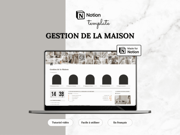 Template Notion — Gestion de la Maison