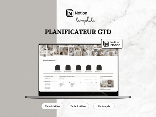 Template Notion — Planificateur GTD