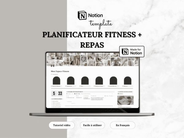 Template Notion — Planificateur Fitness