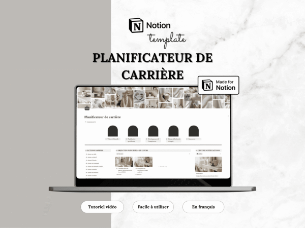 Template Notion — Planificateur de carrière