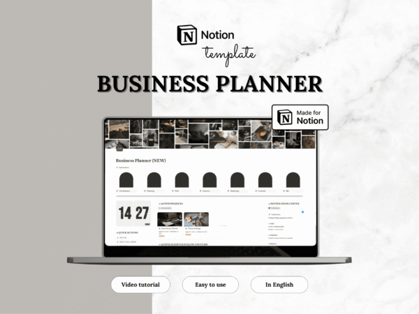 Notion template — Business planner