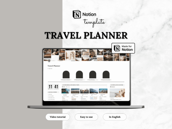 Notion template — Travel planner