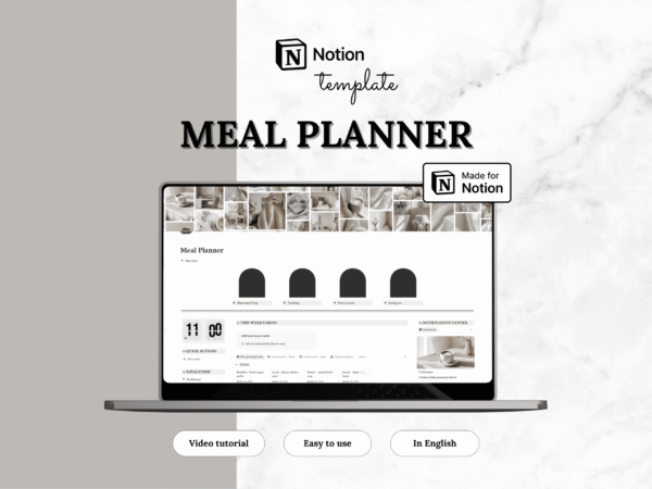 Notion template — Meal planner