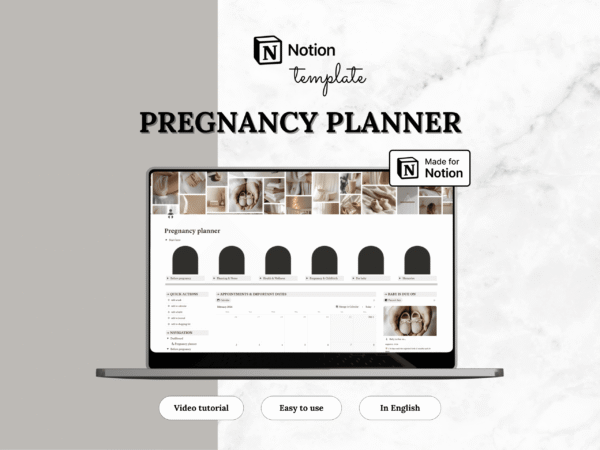 Notion template — Pregnancy planner