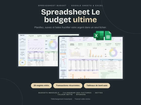 Spreadsheet — Le budget ultime