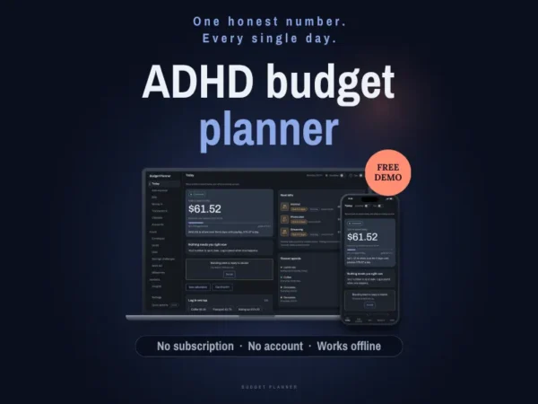 ADHD Budget Planner - App