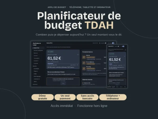 App — Planificateur de Budget pour TDAH